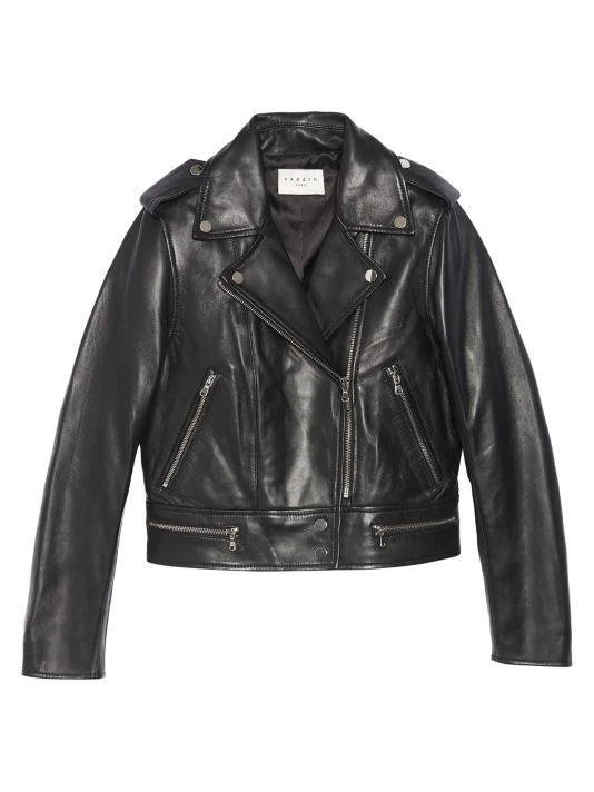 Sandro Siouxie Leather Biker Jacket 3 Sandro Siouxie Leather Biker Jacket