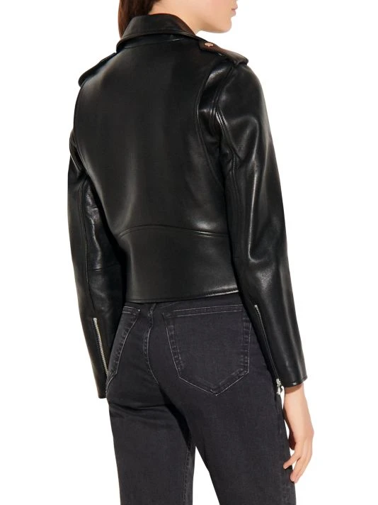 Sandro Siouxie Leather Biker Jacket 6 Sandro Siouxie Leather Biker Jacket - Image 4