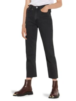 Sandro Jayn Straight-Cut Raw Edge Jeans -Sandro Sales Shop unnamed file 124