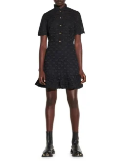 Sandro Felia Short-Sleeve Lace Shirtdress -Sandro Sales Shop unnamed file 127