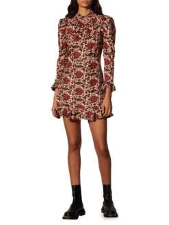 Sandro Lyah Paisley-Printed Silk Blend Dress 6 Sandro Lyah Paisley-Printed Silk Blend Dress -Sandro Sales Shop unnamed file 133