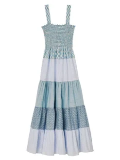Sandro Tropea Gathered Maxi Dress