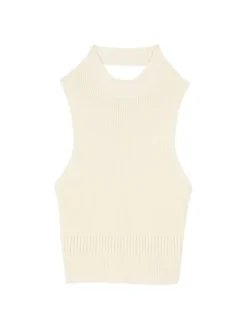 Sandro Ali Knit Organic Cotton Tank Top