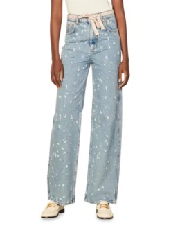 Sandro Ruthy Distressed Flared Leg Jeans -Sandro Sales Shop unnamed file 211