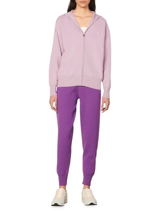 Sandro Reynold Knit Zip-Up Hoodie White 4 Sandro Reynold Knit Zip-Up Hoodie White - Image 2