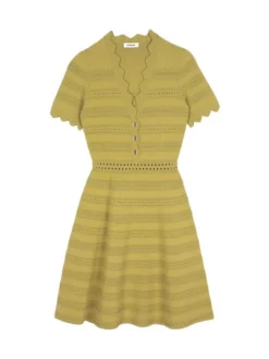 Sandro Fabienne Knit Fit-&-Flare Dress
