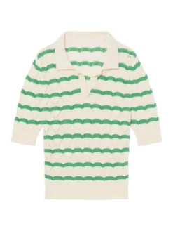 Sandro Lilio Pointelle-Knit Sweater