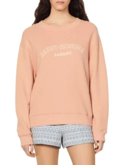 Sandro Mellow Printed Logo Sweatshirt -Sandro Sales Shop unnamed file 260