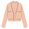 Sandro Embroidered Cardigan