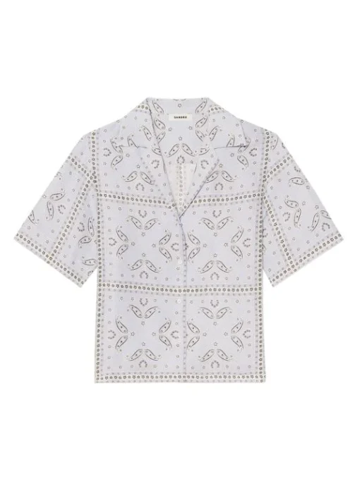 Sandro Livia Bandana-Print Shirt -Sandro Sales Shop unnamed file 289