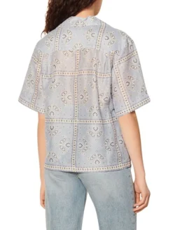 Sandro Livia Bandana-Print Shirt -Sandro Sales Shop unnamed file 292