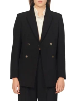 Sandro Malory Double-Breasted Jacket