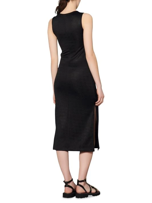 Sandro Magda Jacquard Button-Embellished Cut-Out Dress 5 Sandro Magda Jacquard Button-Embellished Cut-Out Dress - Image 3