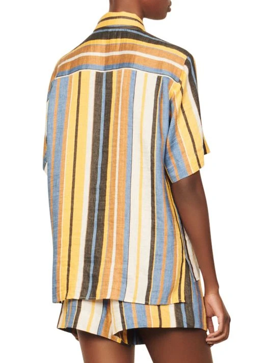 Sandro Bronx Linen-Blend Shirt 6 Sandro Bronx Linen-Blend Shirt - Image 4