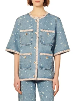 Sandro Lorette Tailored Denim Jacket -Sandro Sales Shop unnamed file 330