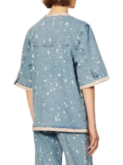 Sandro Lorette Tailored Denim Jacket -Sandro Sales Shop unnamed file 331