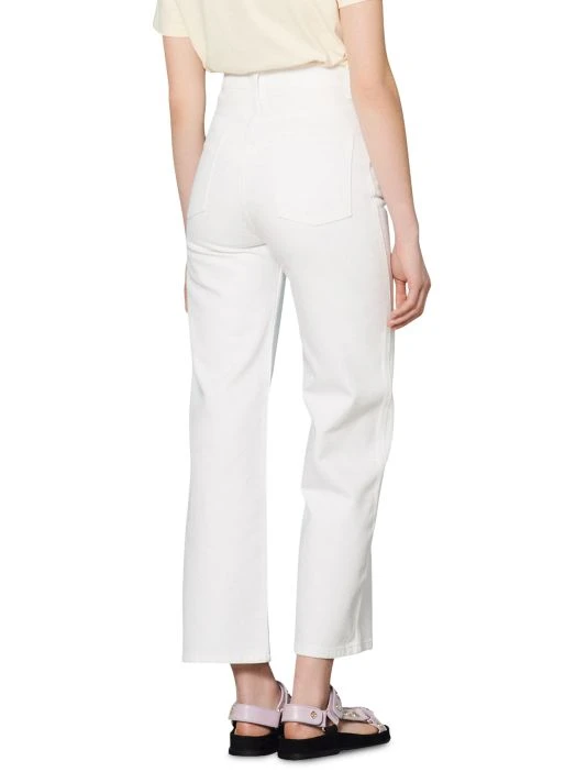 Sandro Nico Mid-Rise Straight-Leg Cropped Jeans 6 Sandro Nico Mid-Rise Straight-Leg Cropped Jeans - Image 4