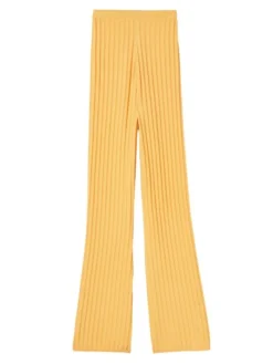 Sandro Baltimore Rib-Knit Pants