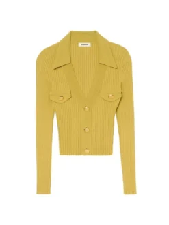 Sandro Axel Rib-Knit Cardigan