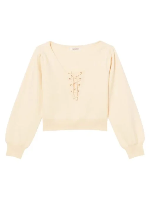 Sandro Lenzo Lattice Sweater -Sandro Sales Shop unnamed file 383