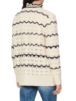 Sandro Ludvik Crocheted Logo Patch Cardigan -Sandro Sales Shop unnamed file 394