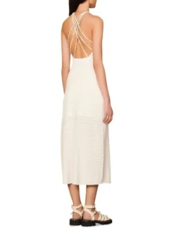 Sandro Yvana Pointelle-Knit Midi Dress -Sandro Sales Shop unnamed file 412