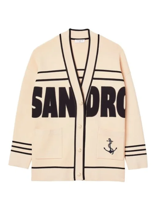 Sandro Santana Logo Cardigan -Sandro Sales Shop unnamed file 413