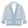 Sandro Amelia Tweed V-Neck Jacket -Sandro Sales Shop unnamed file 421