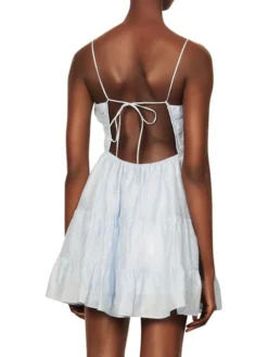 Sandro Kersten Fit-&-Flare Linen Dress -Sandro Sales Shop unnamed file 429