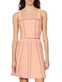 Sandro Figari Cropped Knit Camisole -Sandro Sales Shop unnamed file 440