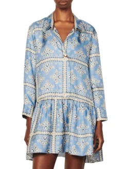 Sandro Chloe Printed Silk Dress -Sandro Sales Shop unnamed file 455