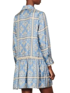 Sandro Chloe Printed Silk Dress -Sandro Sales Shop unnamed file 456