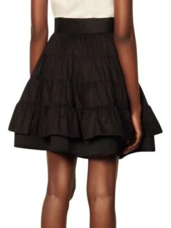 Sandro Lisboa Asymmetric Ruffle Skirt -Sandro Sales Shop unnamed file 479