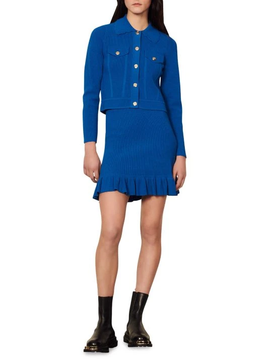 Sandro Paco Metallic Button Cardigan 4 Sandro Paco Metallic Button Cardigan - Image 2