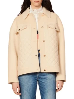 Sandro Aldric Quilted Wool Jacket -Sandro Sales Shop unnamed file 505