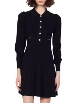Sandro Lison Knit Fit-&-Flare Mini Dress -Sandro Sales Shop unnamed file 51