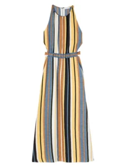 Sandro Taila Linen-Blend Maxi Dress