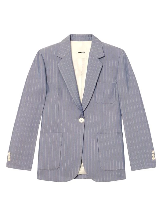 Sandro Huguita Striped Jacket 3 Sandro Huguita Striped Jacket