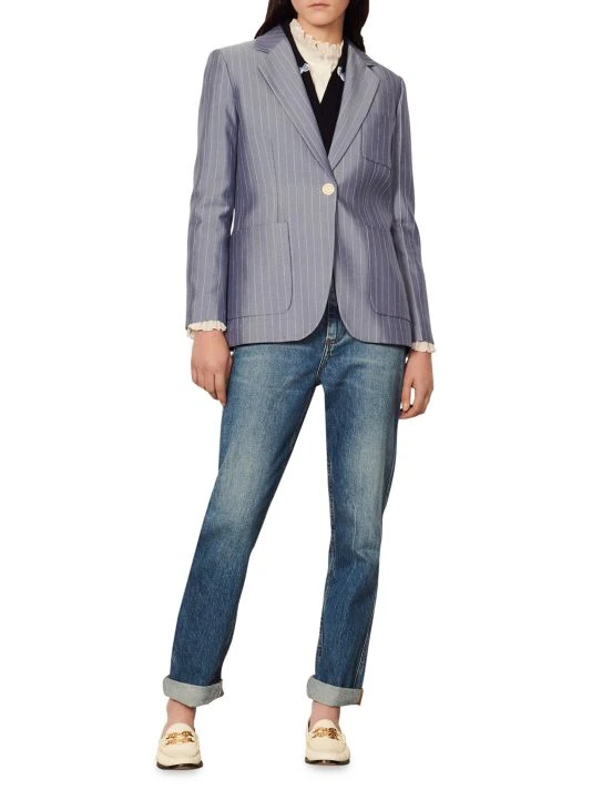 Sandro Huguita Striped Jacket 4 Sandro Huguita Striped Jacket - Image 2