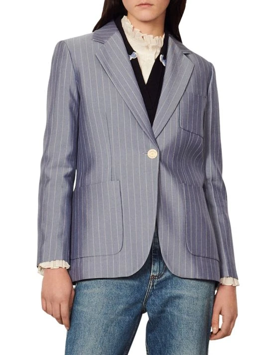 Sandro Huguita Striped Jacket 5 Sandro Huguita Striped Jacket - Image 3