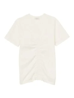 Sandro Simeon Ruched Cotton Jersey Tee