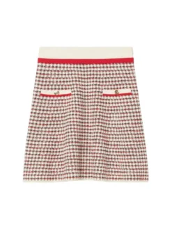 Sandro Rizal Knit Tweed Mini Skirt