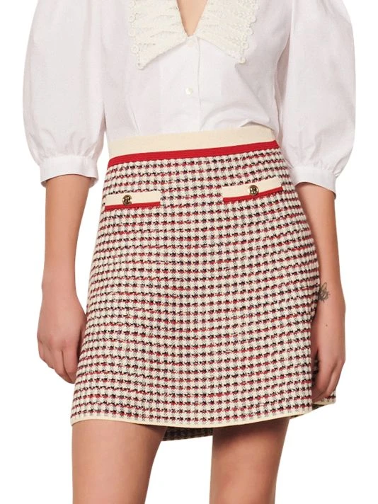 Sandro Rizal Knit Tweed Mini Skirt 5 Sandro Rizal Knit Tweed Mini Skirt - Image 3