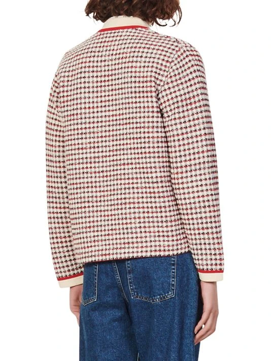 Sandro Rizee Knit Tweed Cardigan 6 Sandro Rizee Knit Tweed Cardigan - Image 4