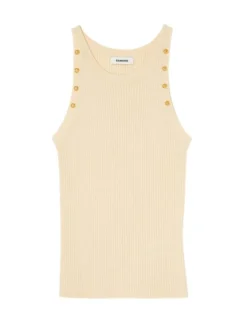 Sandro Chicago Rib-Knit Tank Top Khaki -Sandro Sales Shop unnamed file 579
