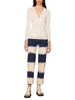 Sandro Tahys Pointelle-Knit Sweater -Sandro Sales Shop unnamed file 590