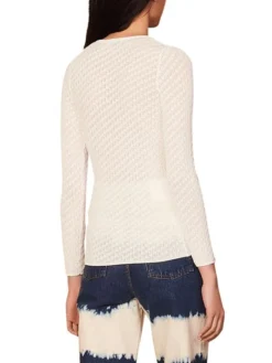 Sandro Tahys Pointelle-Knit Sweater -Sandro Sales Shop unnamed file 592