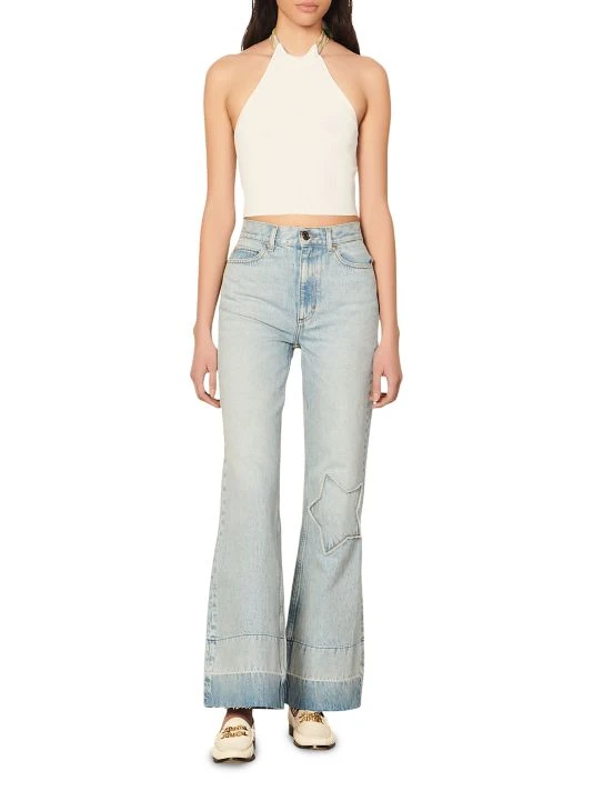 Sandro Pharell Cropped Floral Halterneck Tank 4 Sandro Pharell Cropped Floral Halterneck Tank - Image 2