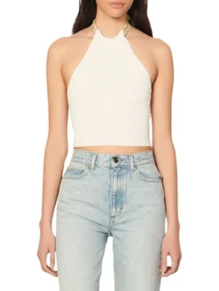 Sandro Pharell Cropped Floral Halterneck Tank 8 Sandro Pharell Cropped Floral Halterneck Tank -Sandro Sales Shop unnamed file 595