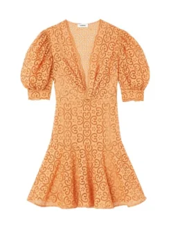 Sandro Kendal Broderie Anglaise Dress